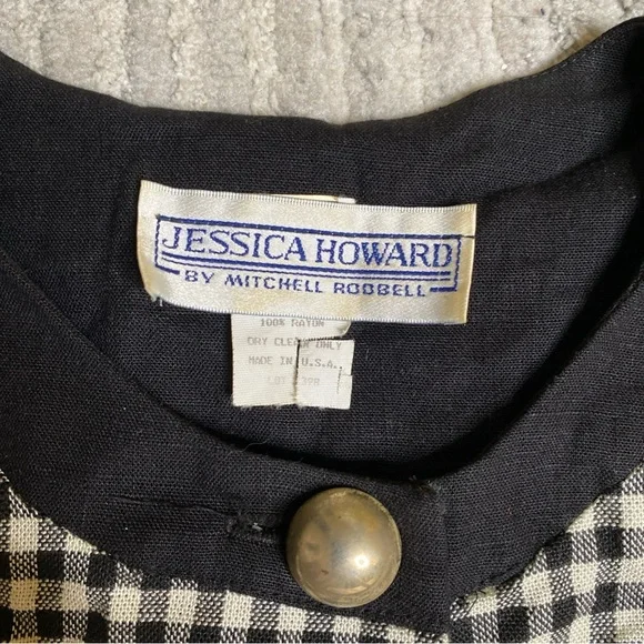 Jessica Howard Black and White Checkered Mini Dress - Picture 12 of 13